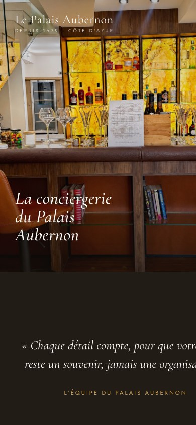 Le Palais Aubernon, la conciergerie, vue mobile